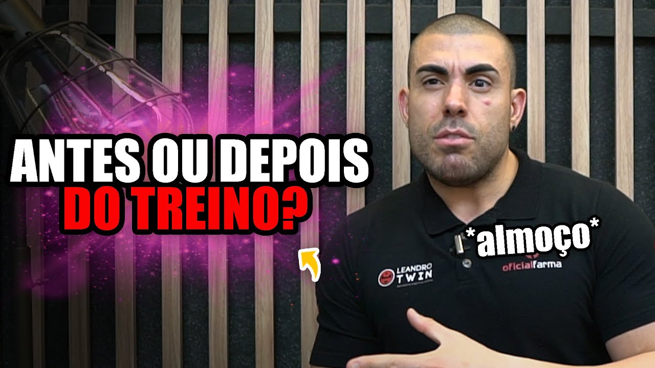 Devo almoçar antes ou depois do treino?